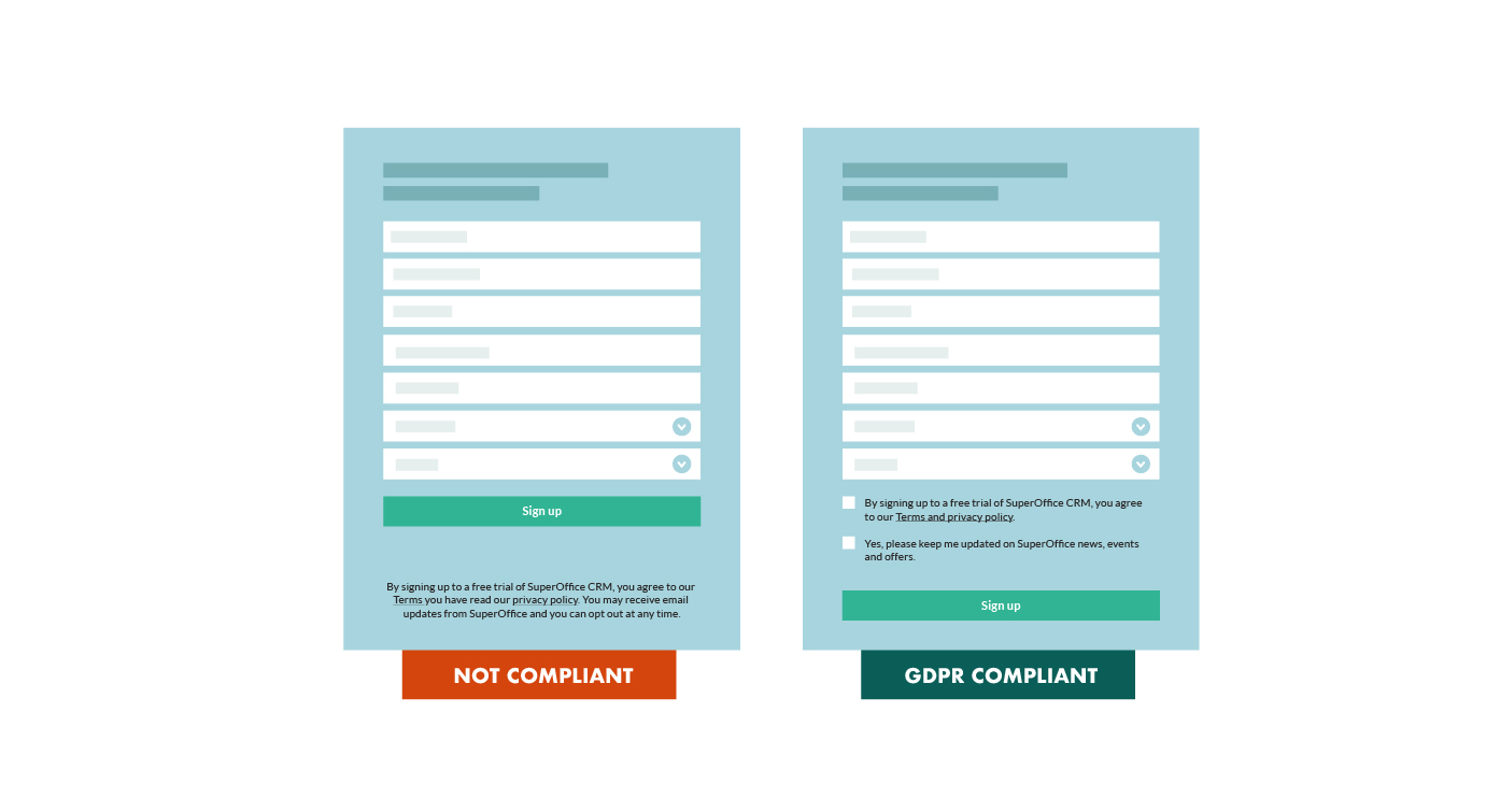 GDPR compliant web form