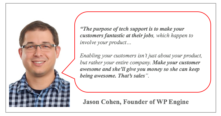 Jason Cohen on tech support and sales