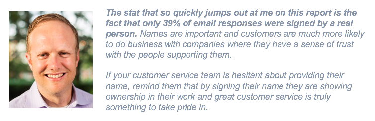 Jeremy Watkins customer service quote on benchmark report